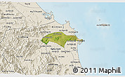 Satellite 3D Map of Son Tinh, shaded relief outside