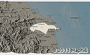 Shaded Relief 3D Map of Son Tinh, darken