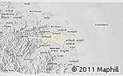 Shaded Relief 3D Map of Son Tinh, desaturated