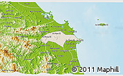Shaded Relief 3D Map of Son Tinh, physical outside
