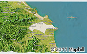 Shaded Relief 3D Map of Son Tinh, satellite outside