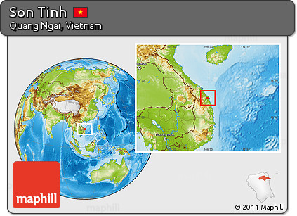 Physical Location Map of Son Tinh