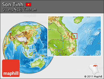Physical Location Map of Son Tinh