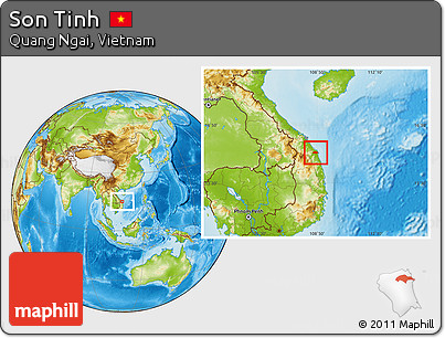 Physical Location Map of Son Tinh