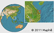 Satellite Location Map of Son Tinh