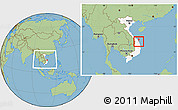 Savanna Style Location Map of Son Tinh, highlighted country, within the entire country