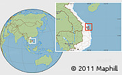 Savanna Style Location Map of Son Tinh, highlighted country, highlighted parent region