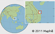Savanna Style Location Map of Son Tinh, highlighted parent region