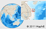 Shaded Relief Location Map of Son Tinh, highlighted country, highlighted parent region