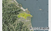Satellite Map of Son Tinh, semi-desaturated