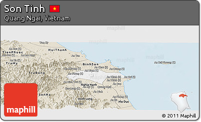 Classic Style Panoramic Map of Son Tinh