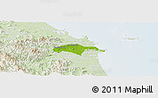 Physical Panoramic Map of Son Tinh, lighten