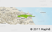 Physical Panoramic Map of Son Tinh, shaded relief outside