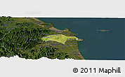 Satellite Panoramic Map of Son Tinh, darken