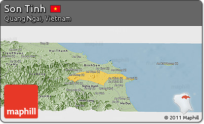 Savanna Style Panoramic Map of Son Tinh