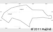 Blank Simple Map of Son Tinh, cropped outside