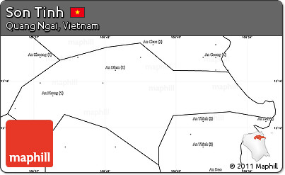 Blank Simple Map of Son Tinh