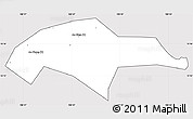 Silver Style Simple Map of Son Tinh, cropped outside