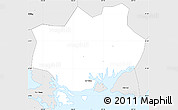 Silver Style Simple Map of Hoanh Bo