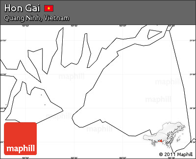 Blank Simple Map of Hon Gai
