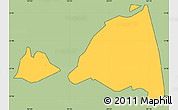 Savanna Style Simple Map of Hon Gai, cropped outside
