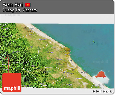 Satellite 3D Map of Ben Hai