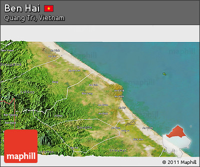 Satellite 3D Map of Ben Hai