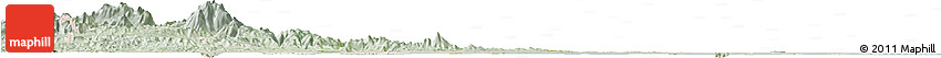 Satellite Horizon Map of Ben Hai, lighten