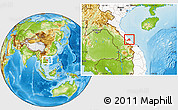 Physical Location Map of Ben Hai, highlighted country