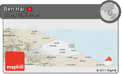 Classic Style Panoramic Map of Ben Hai