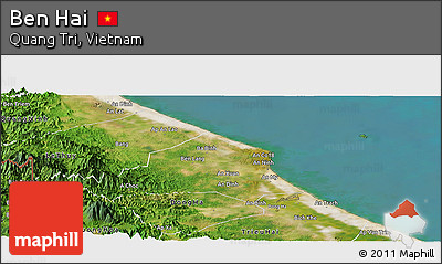Satellite Panoramic Map of Ben Hai