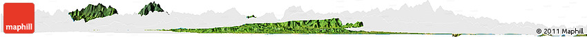 Satellite Horizon Map of Quang Tri, single color outside