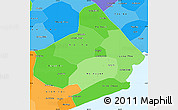 Political Shades Simple Map of Soc Trang