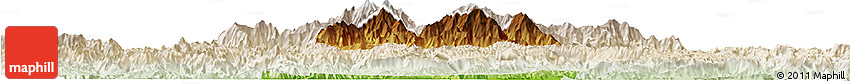 Physical Horizon Map of Bac Yen, lighten Physical Horizon Map of Bac Yen, lighten