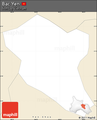Classic Style Simple Map of Bac Yen