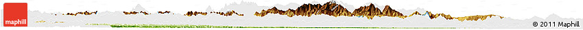 Physical Horizon Map of Son La, single color outside