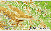 Physical 3D Map of Moc Chau