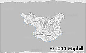 Gray 3D Map of Muong La, single color outside