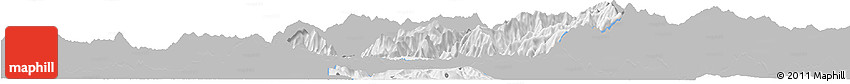 Gray Horizon Map of Muong La, single color outside