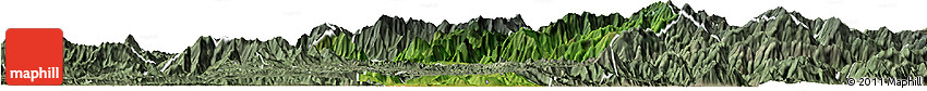 Satellite Horizon Map of Muong La, semi-desaturated