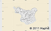 Classic Style Map of Muong La, single color outside