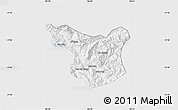 Silver Style Map of Muong La, single color outside