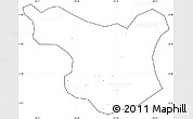Blank Simple Map of Muong La, cropped outside, no labels