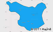 Political Simple Map of Muong La, cropped outside