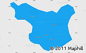 Political Simple Map of Muong La, single color outside