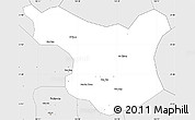 Silver Style Simple Map of Muong La