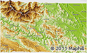 Physical 3D Map of Phu Yen