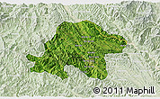 Satellite 3D Map of Thuan Chau, lighten
