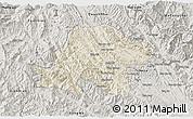 Shaded Relief 3D Map of Thuan Chau, semi-desaturated