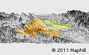 Physical Panoramic Map of Thuan Chau, desaturated